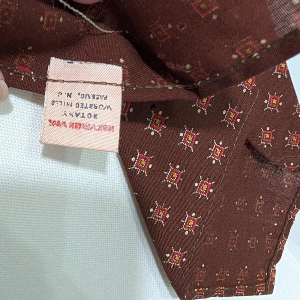Vintage Botany Mills Tie, Made‎ in New Jersey USA 1940s to 1960s